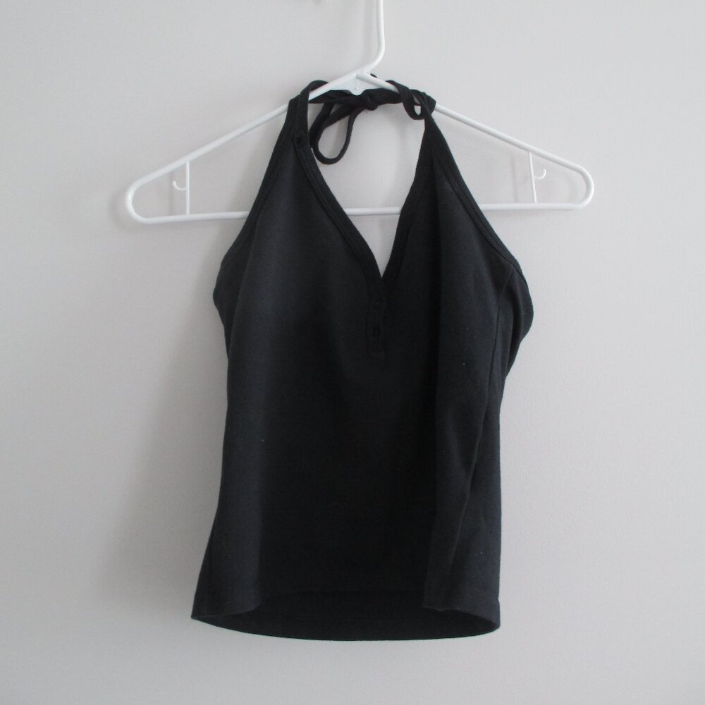 Brandy Melville Roxanne Halter Top in Black